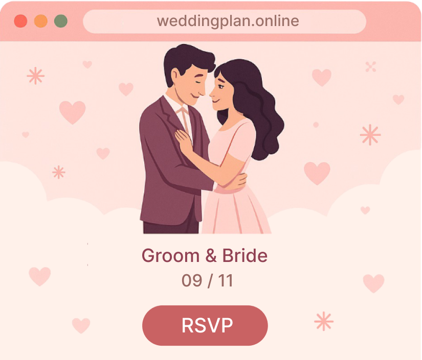 Wedding Plan app - guest management and RSVP tracking