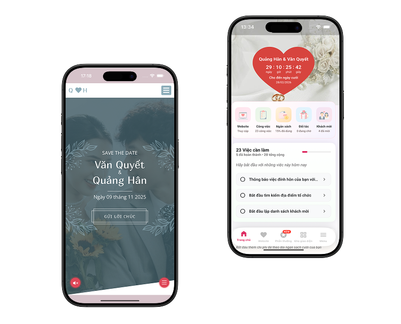 Wedding Plan - Ứng dụng lập kế hoạch và tạo thiệp cưới online miễn phí tuyệt vời!