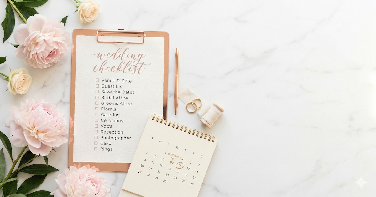 結婚準備チェックリスト：AからZまでの完全タイムラインガイド